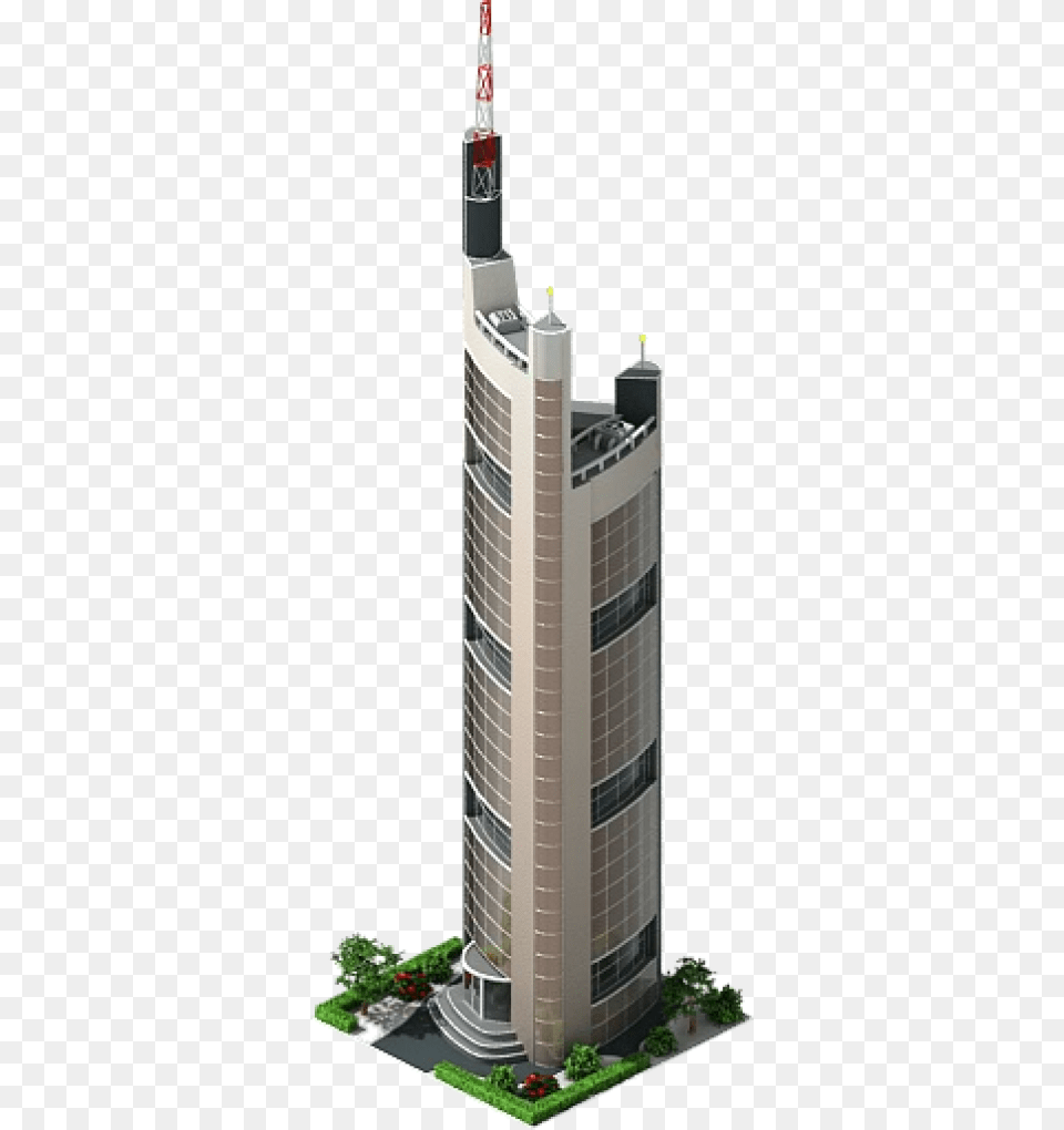 Commerzbank Tower 3d Model, Architecture, Office Building, Housing, High Rise Free Png Download