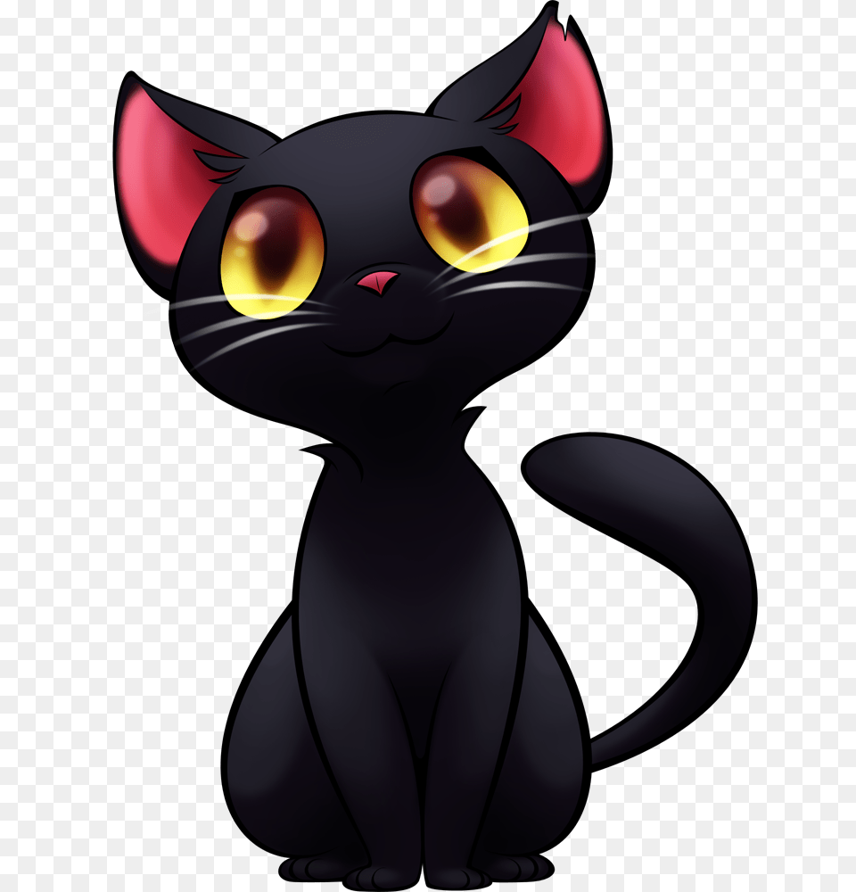 Commission Black Cat, Animal, Mammal, Pet, Black Cat Free Png Download