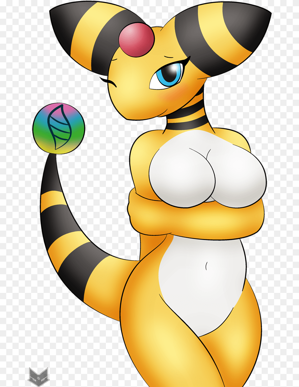 Commission Erin The Ampharos By Zinzoa D9r1yrm Ampharos Zinzoa, Animal, Bee, Insect, Invertebrate Png