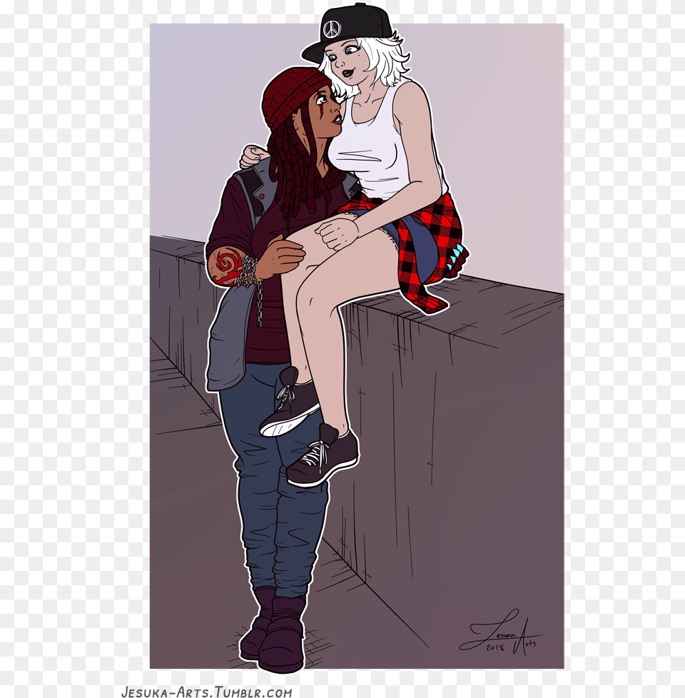 Commission For Curlyoutkast Of Their Characters Xander Kiss On Lips, Book, Publication, Comics, Adult Free Png Download
