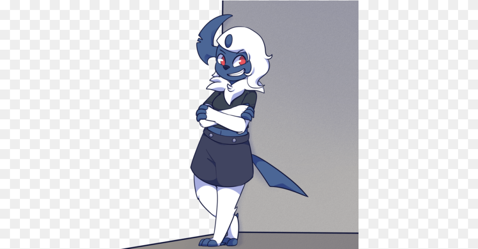 Commission For Heraldofdisaster Absol Femboy, Cartoon, Baby, Person, Face Free Png Download
