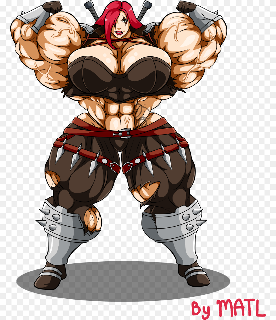 Commission Katarina Harley Quinn Muscle, Book, Comics, Publication, Baby Free Png Download