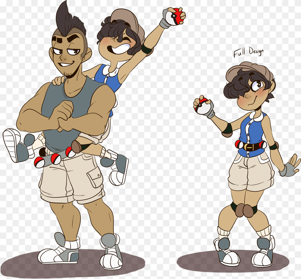 Commission Rock Climbing Pokemon Trainers Cartoon, Book, Comics, Publication, Baby Png Image