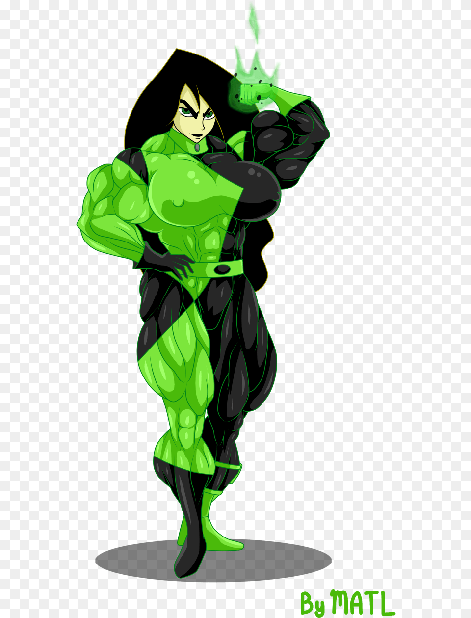 Commission Shego Shego Muscle, Green, Person, Clothing, Costume Free Transparent Png