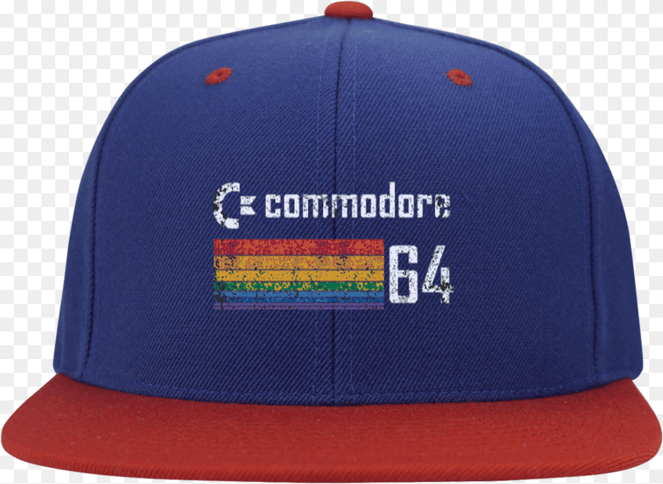 Commodore 64 Flat Bill High Profile Snapback Hat Hat, Baseball Cap, Cap, Clothing Free Png