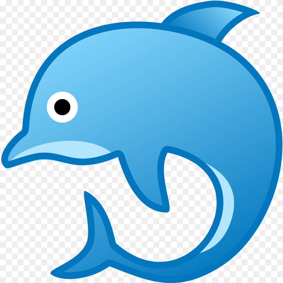 Common Bottlenose Dolphin Delfin Emoji, Animal, Mammal, Sea Life, Fish Free Png