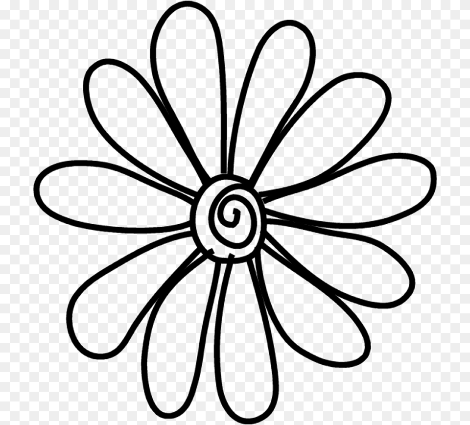 Common Daisy Doodle Drawing Flower Clip Art Flower Doodle, Floral Design, Graphics, Pattern Png