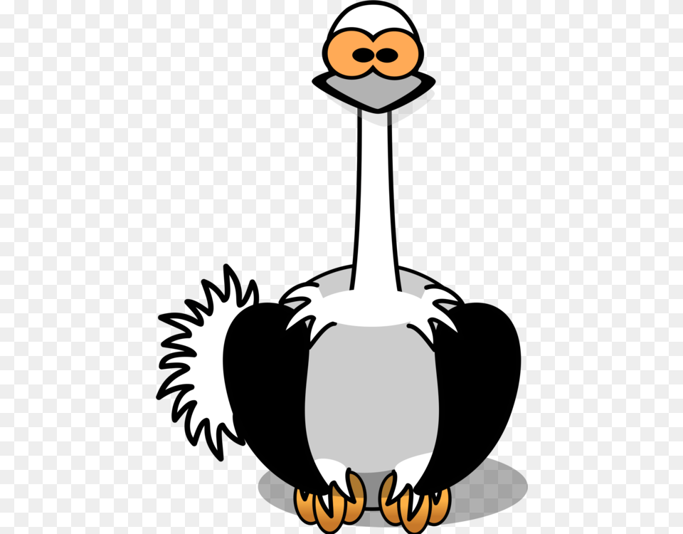 Common Ostrich Drawing Computer Icons Cartoon, Person, Animal, Bird, Face Png Image