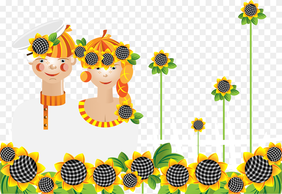 Common Sunflower Silhouette Illustration Illustration, Plant, Flower, Daisy, Art Png Image