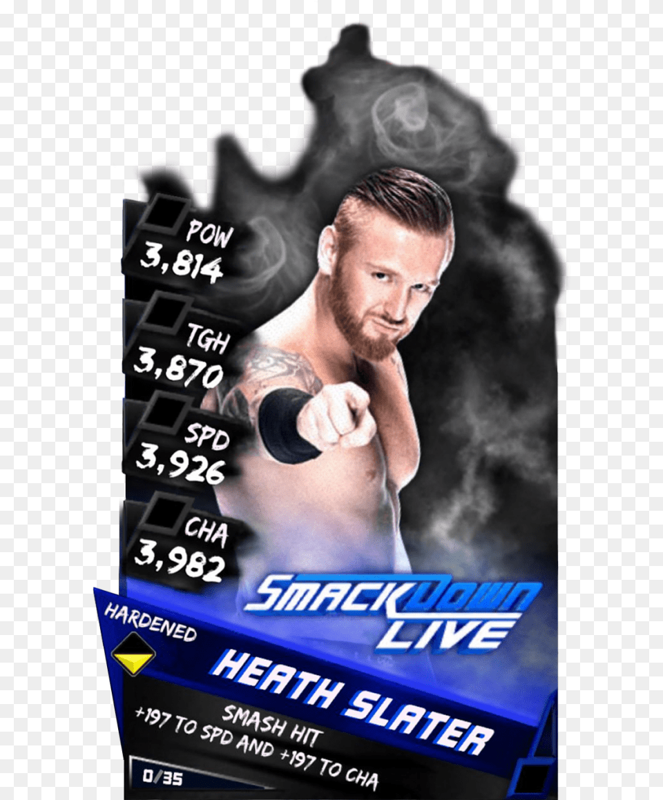 Common Supercard Heathslater Epic Fusion347 Heathslater Cedric Alexander Wwe Supercard, Advertisement, Poster, Adult, Male Free Png