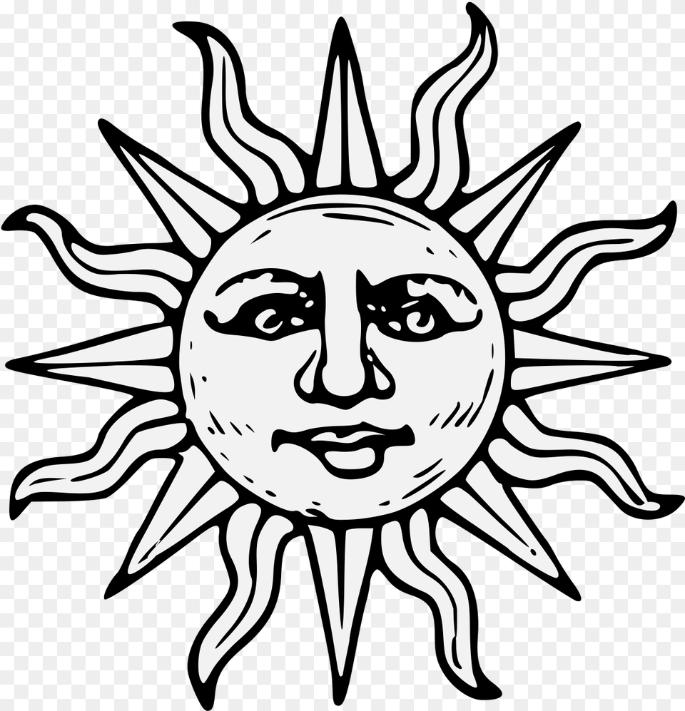 Commonplace Book Sun Drawing Sun, Emblem, Face, Head, Person Free Png Download
