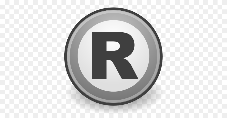 Commons Emblem Registered Trademark Gray, Symbol, Number, Text, Disk Png Image