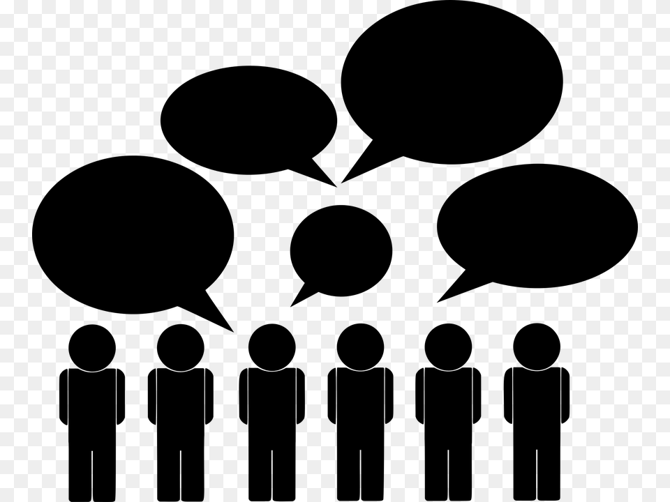 Communicate Communication Conference Crowd Communication Image Black And White, Gray Free Transparent Png