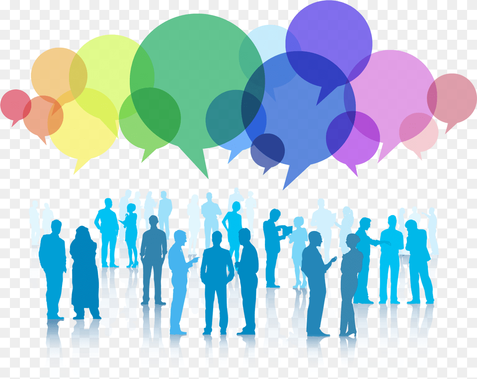 Communication Clipart Collaboration Business Networking People With Different Opinions, Art, Graphics, Person, Balloon Png