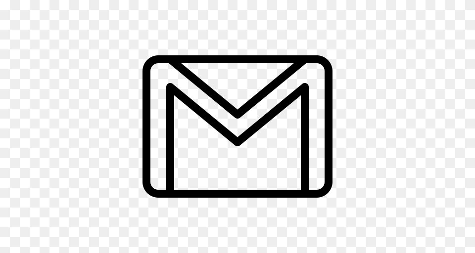 Communication Email Gmail Mail Message Service Icon, Gray Free Png Download