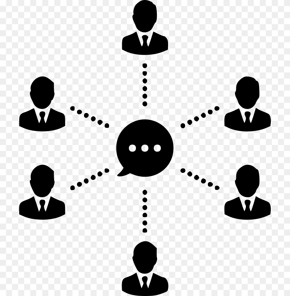 Communication Message Users Community Meeting Comments People Communication Icon, Stencil, Person, Adult, Male Png Image