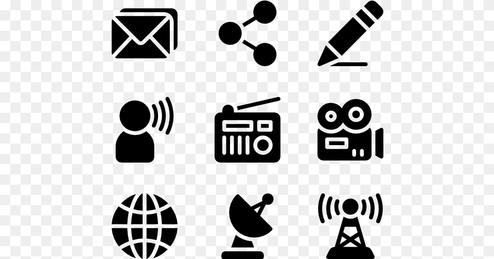 Communication Playground Icons, Gray Png