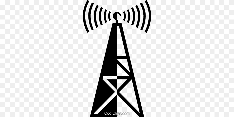 Communication Tower Royalty Vector Clip Art Illustration, Engine, Machine, Motor, Person Free Transparent Png