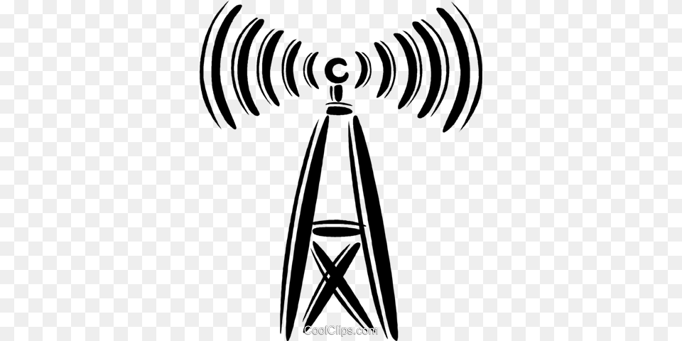 Communication Tower Royalty Vector Clip Art Illustration, Person Png Image
