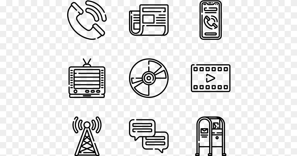 Communications And Media Adobe Icon Vector, Gray Png Image