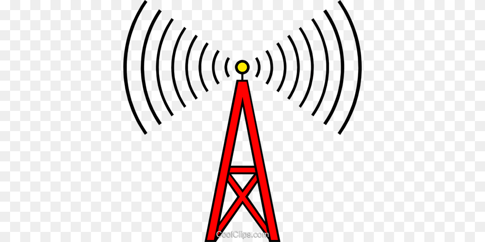 Communications Tower Royalty Vector Clip Art Illustration, Person Free Png