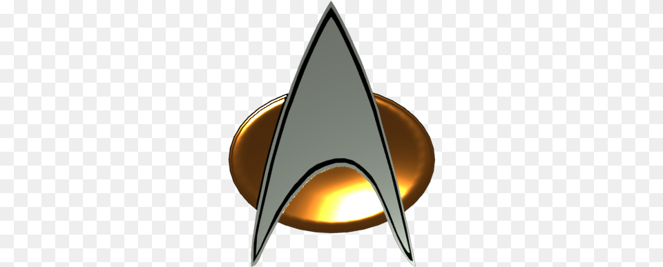 Communicator Badge From Star Trek Crescent, Logo, Symbol Png Image