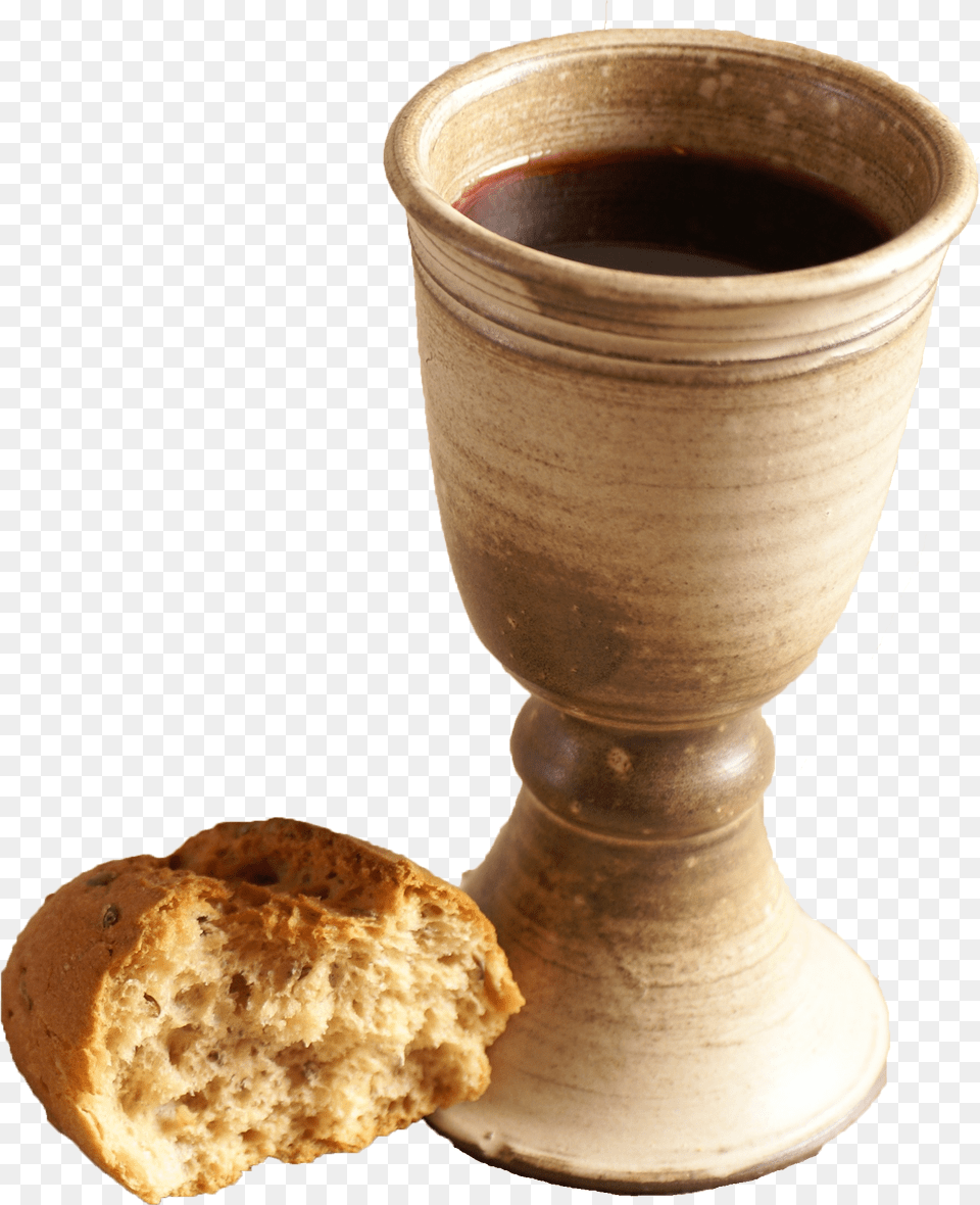 Communion Cup Lord39s Supper, Glass, Goblet, Bread, Food Free Png Download