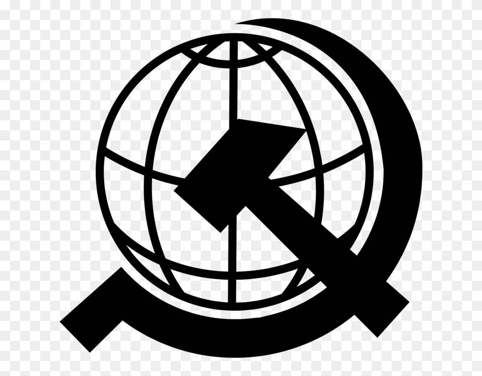 Communism Hammer And Sickle Withering Away Of The State Socialism, Gray Free Png