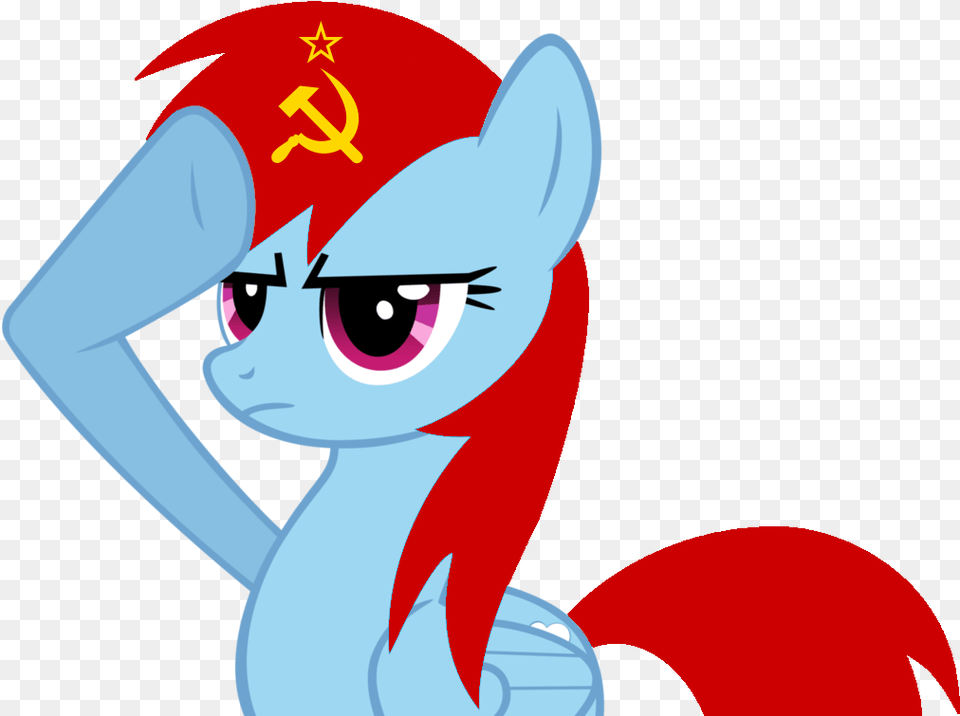 Communism Rainbow Dash Rainbow Dash Salutes Safe Rainbow Dash Salute, Cartoon, Adult, Face, Female Free Png