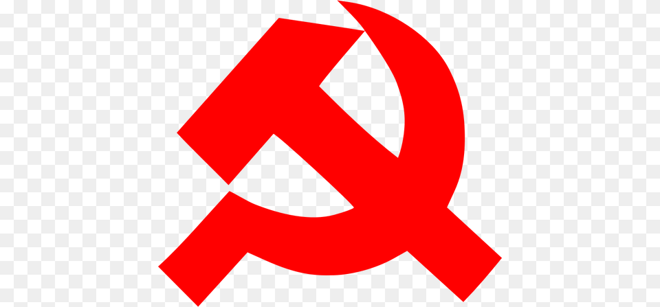 Communism Sign Of Thick Hammer And Sickle Vector Clip Art Public, Symbol Png