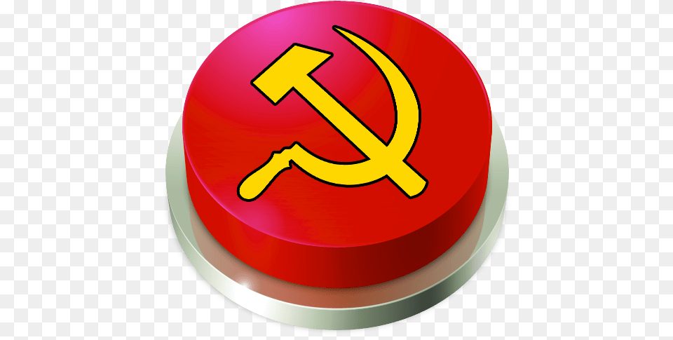 Communism Ussr Button Vaccine Communism, Birthday Cake, Cake, Cream, Dessert Free Transparent Png