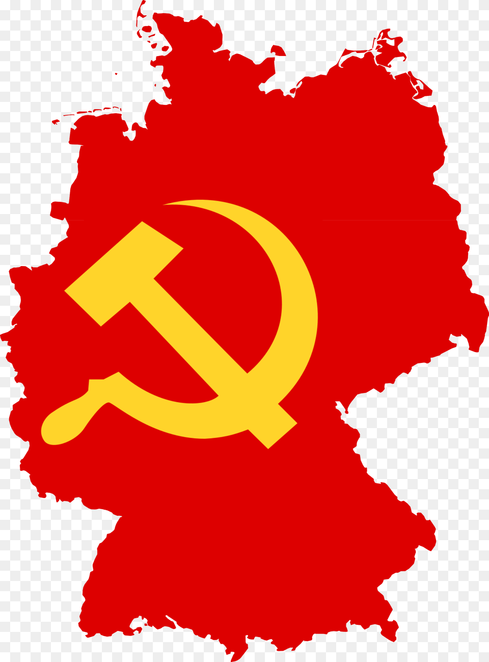 Communist Flag Vector Black And White Stock Map Of Germany Christmas, Person, Symbol Free Png Download
