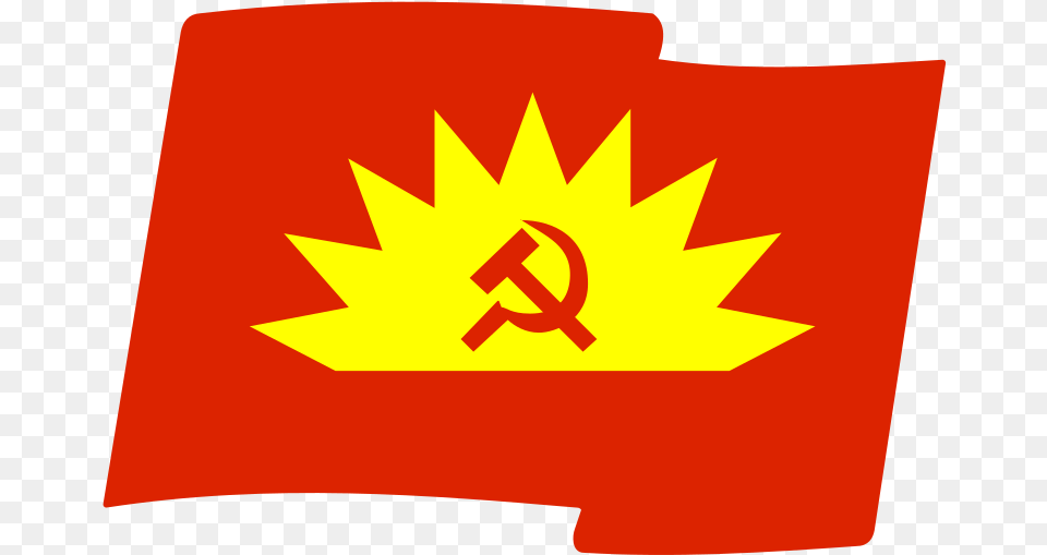 Communist Party Of Ireland Irish Communist Party Flag, Leaf, Plant, Symbol, Emblem Png Image