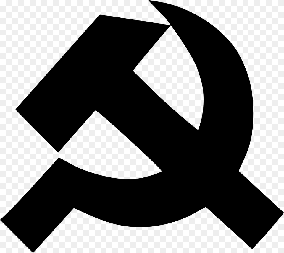 Communist Star Blue Hammer And Sickle, Gray Free Png Download
