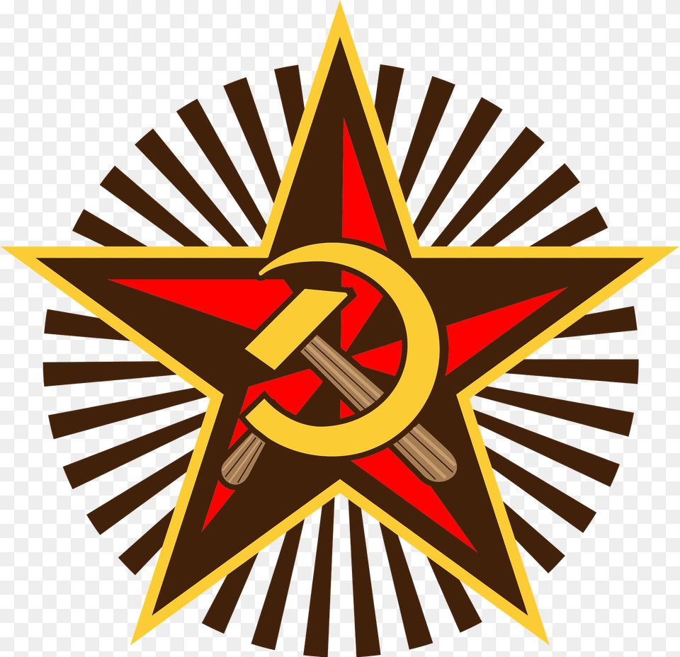 Communist Symbol Clipart, Star Symbol, Dynamite, Weapon, Emblem Free Transparent Png