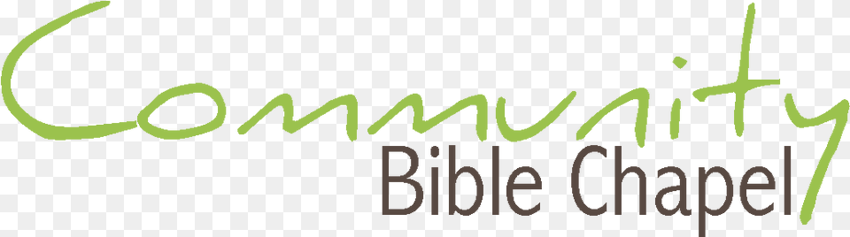 Community Bible Chapel Footer Logo Logo, Handwriting, Text Free Transparent Png