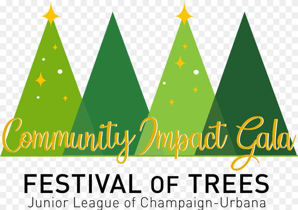 Community Impact Gala Annual Festival Of Trees, Triangle, Clothing, Hat, Lighting Free Transparent Png