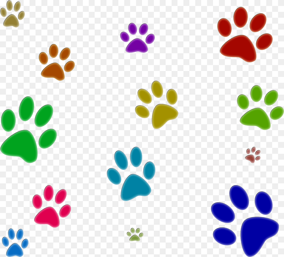 Community Outreach Spread The Love Yogi Bear S Jellystone Colored Paw Prints Background, Footprint Free Transparent Png
