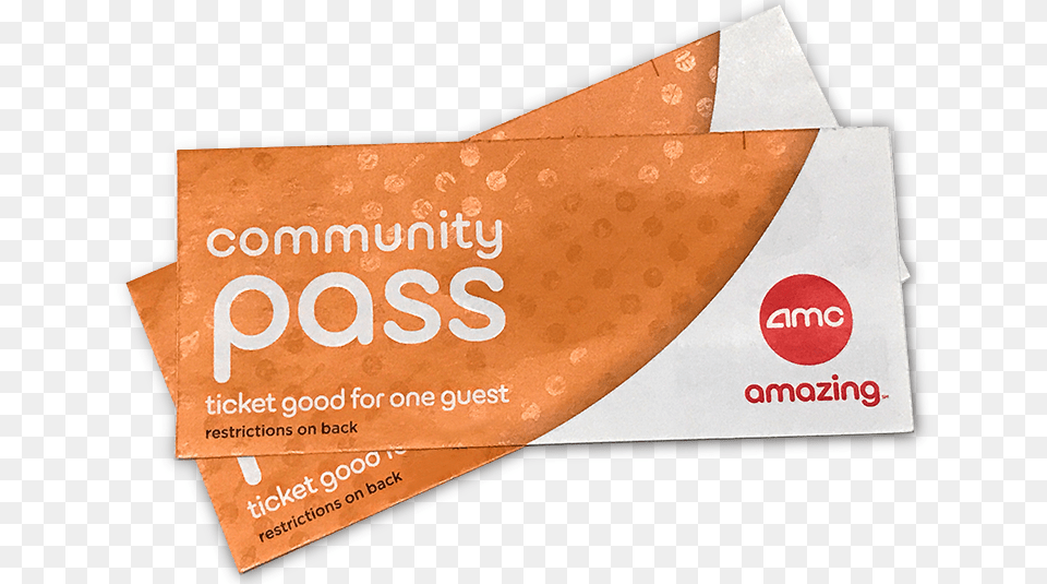 Community Pass Donation Program Amc Community Pass, Paper, Text Free Png Download
