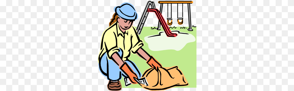 Community Service, Grass, Plant, Outdoors, Person Free Transparent Png