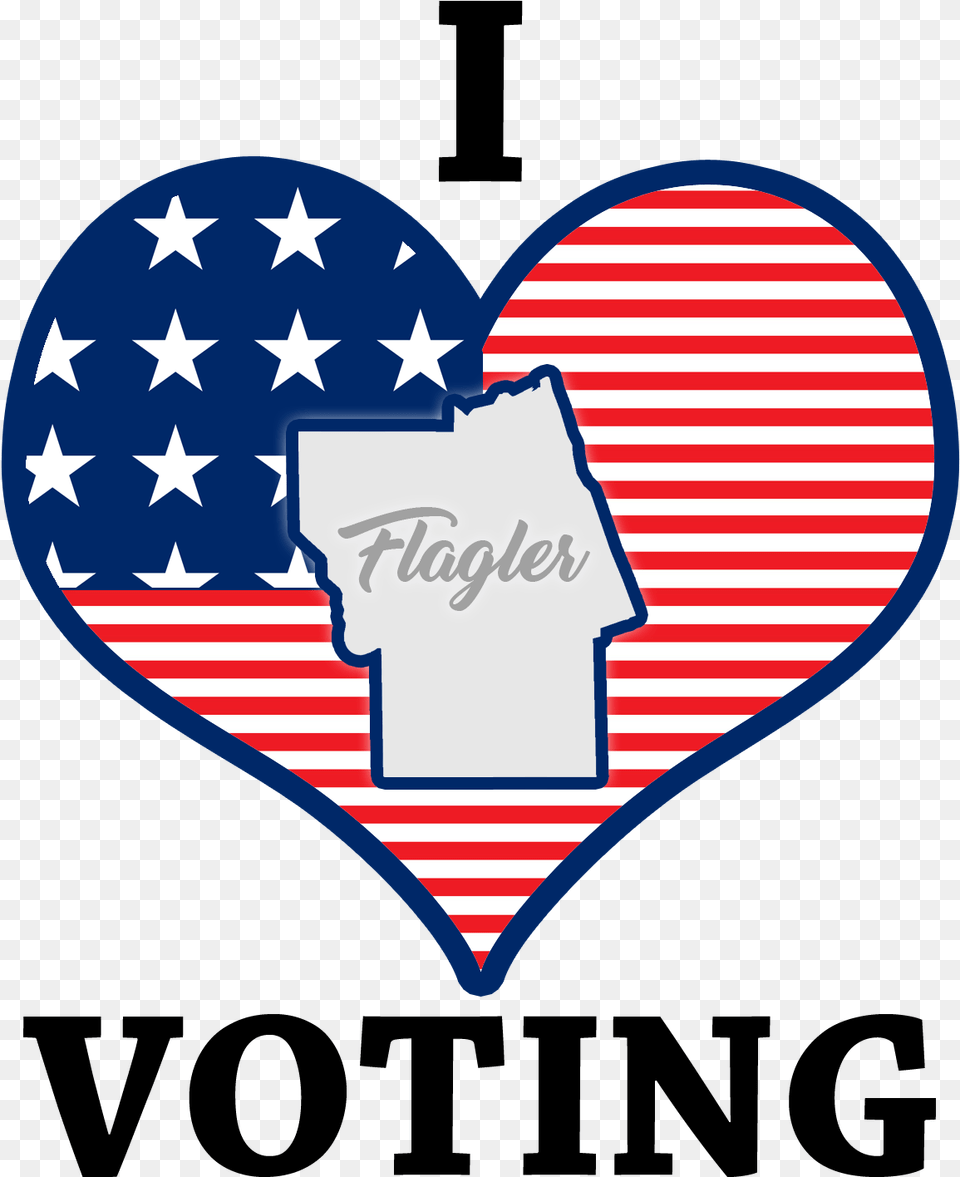 Community Survey Why Do You Love Voting Flagler County Christine Decal, Flag Png Image