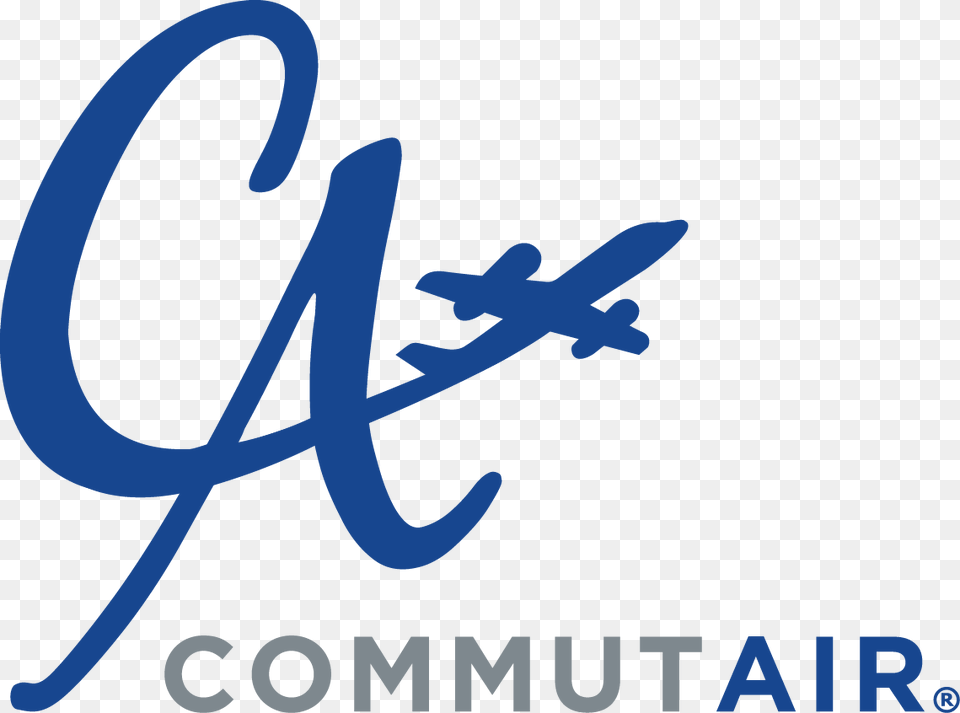 Commutair, Logo, Text, Handwriting, Aircraft Png Image