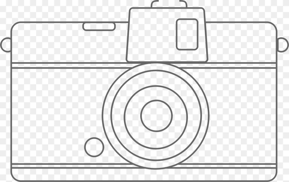 Compact Camera Line Art Clip Arts Shooting Target, Electronics, Digital Camera Png