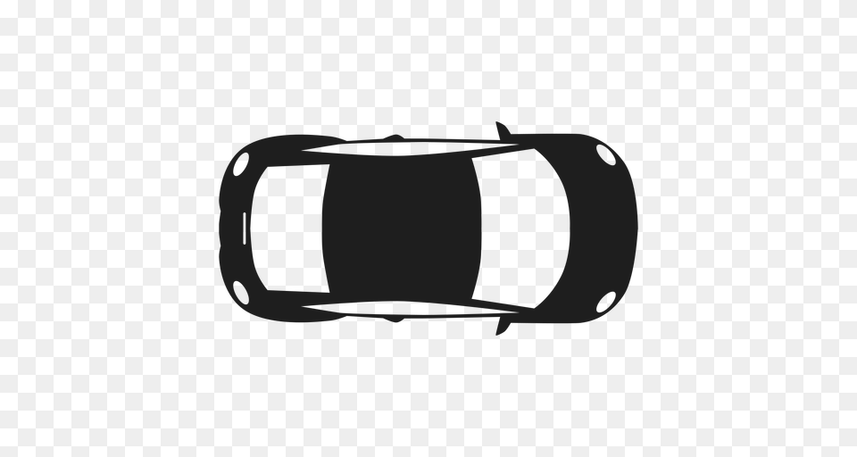 Compact Car Top View Silhouette, Accessories, Goggles Png