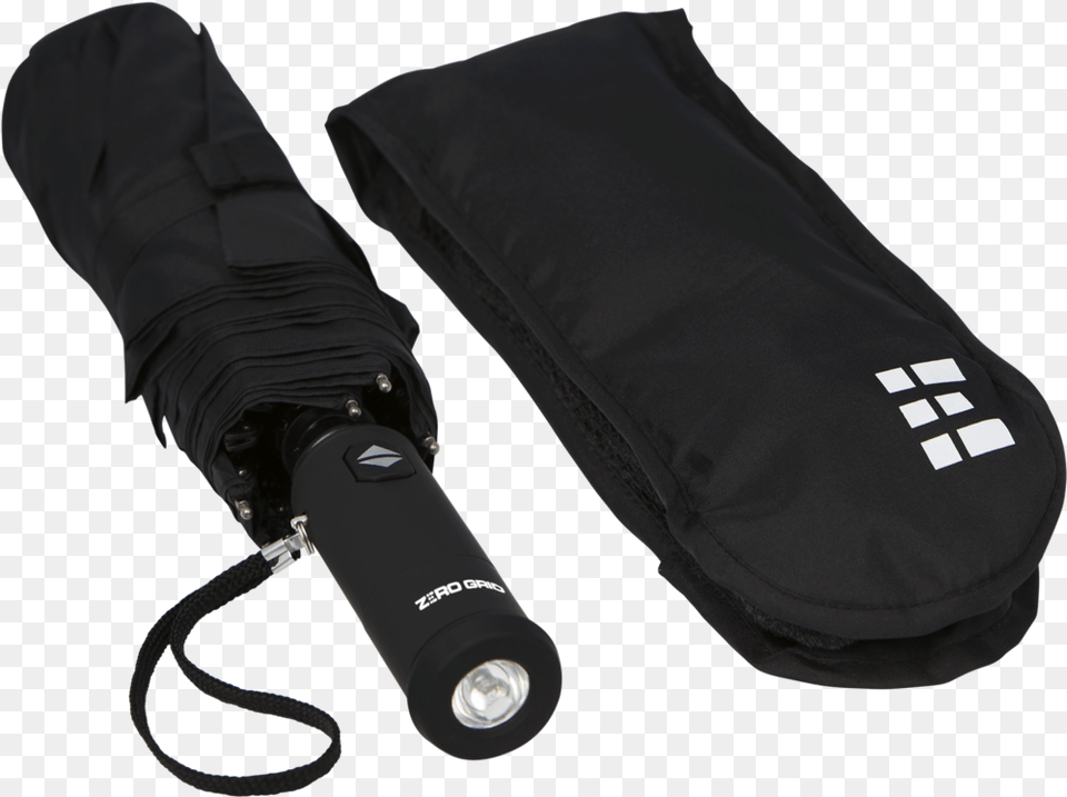Compact Travel Umbrella With Flashlight Umbrella, Lamp, Light Free Png Download