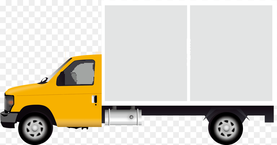 Compact Van Car Truck Transparent Delivery Truck, Moving Van, Transportation, Vehicle, Machine Free Png Download