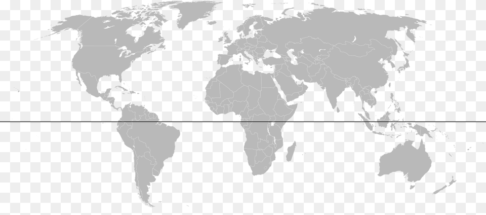 Compact World Map With Equator Svg India To New Zealand Map, Adult, Wedding, Person, Woman Free Png