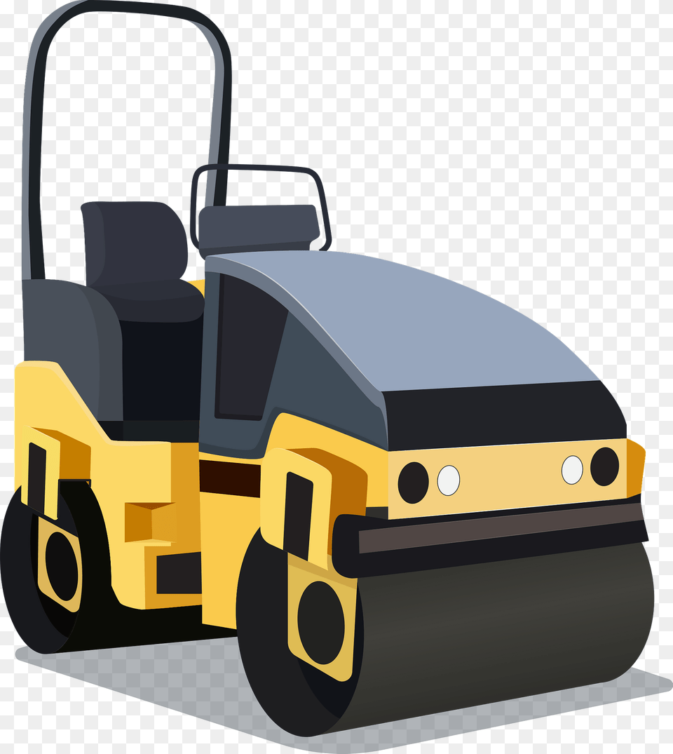 Compactor Roller Clipart, Grass, Lawn, Plant, Bulldozer Free Png Download