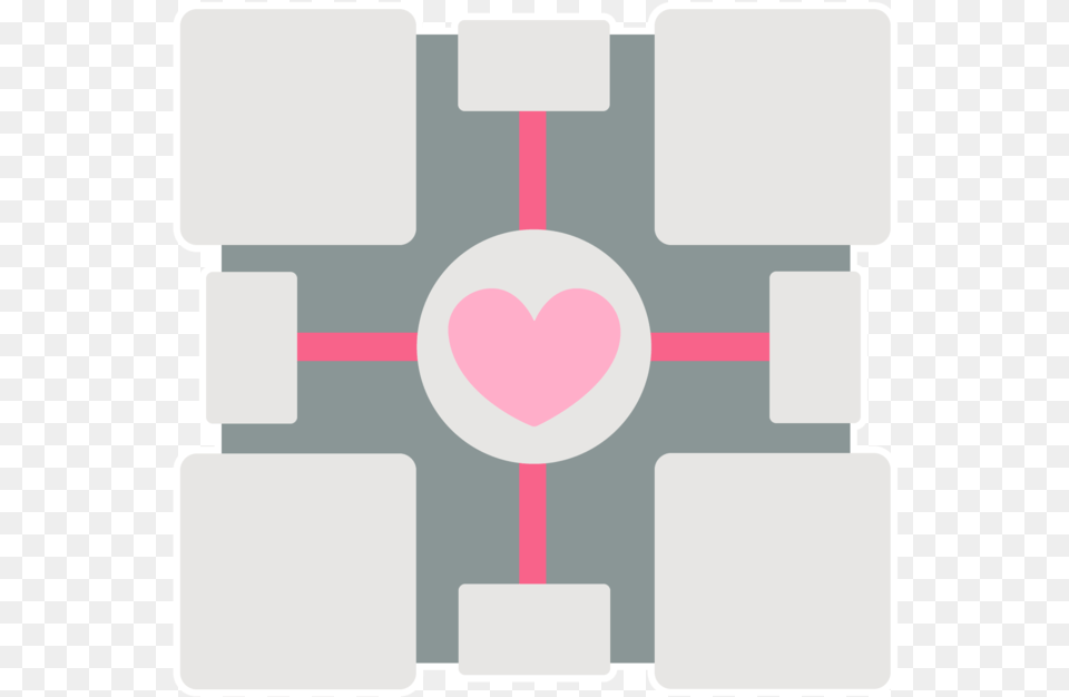 Companion Cube Portal Companion Cube Flat, First Aid, Network Png