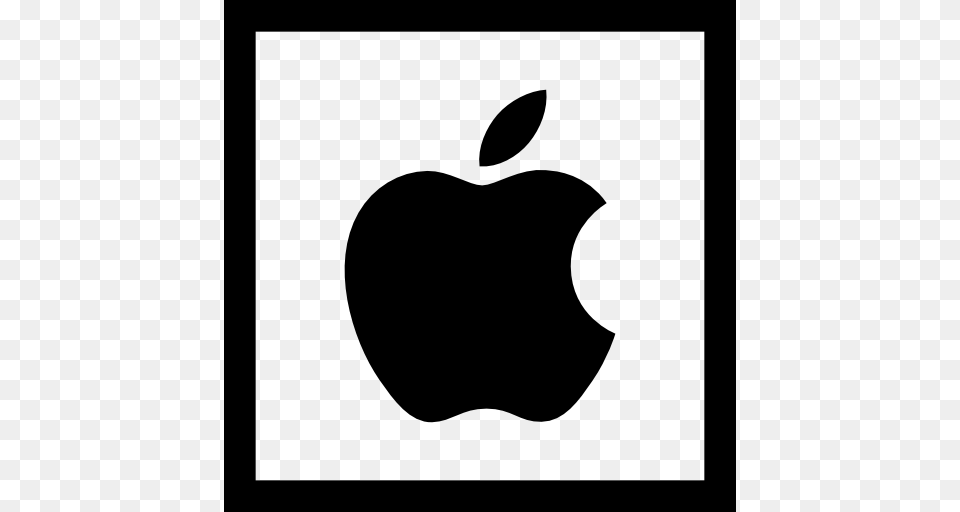 Company Apple Logo Squares Brand Icon, Stencil, Produce, Plant, Fruit Png Image
